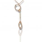 Rose Gold handcuffs necklace (code M2699)