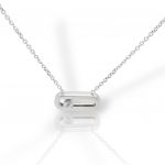 Girocollo in oro Bianco k14 con Diamante (code P2941)