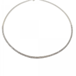White gold necklace k14 with zircon (code AL1715)