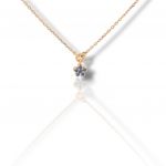 K18 rose gold necklace with zaffiri (code S247152)