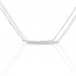Girocollo in oro bianco k9 con zirconi cubici  (code Μ2854)