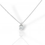 Punto di luce in oro bianco k18 con diamante (code T2957)