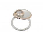 Rhodium plated silver 925° ring code DAS005625