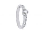 White gold k18 ring with diamonds (code S217568)