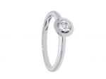 White gold k18 ring with diamonds (code S239546)