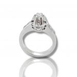 White gold k18 ring with diamonds (code P2594)