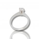 Anello in oro Bianco k18 con Diamante (code P2595)