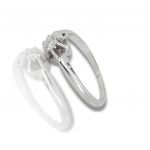 White gold k18 ring with diamond (code P2596)