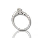 White gold k18 ring with diamond (code T2611)