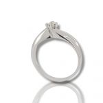 White gold k18 ring with diamond (code T2611)