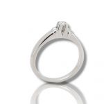 White gold k18 ring with diamond (code T2613)