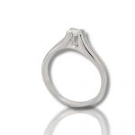 Anello in oro Bianco k18 con Diamante (code T2614)