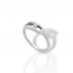  White gold k14 ring with diamond (code P2940)