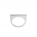 White gold eternity ring k18 with flush diamonds and 