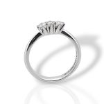 ΄΄Spina΄΄ Δαχτυλίδι TRILOGY απο λευκόχρυσο κ18 με 3 διαμάντια (code IBM038159)