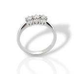 ΄΄Vittoria΄΄ Δαχτυλίδι TRILOGY απο λευκόχρυσο κ18 με 3 διαμάντια (code IBM42.379)