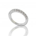 Veretta in Oro bianco k18 a 11 Diamanti (code T2426)