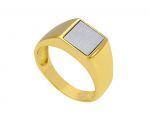 Gold and white gold ring k18 (code S188007)