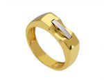 Gold and white gold ring k18 (code S208221)