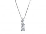  White gold necklace k18 with diamonds (code S225764)