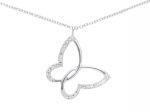  White gold necklace k18 with diamonds (code S228233)