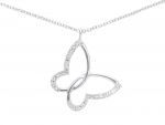  White gold necklace k18 with diamonds (code S228233)