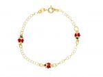 Bracciale coccinelle in oro Giallo k9 (code S162714)