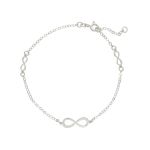 Bracciale in oro bianco k9 Infinito (code S216792)
