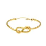 Βραχιόλι απο χρυσό  Κ14 με κόμπο - άπειρο (code S220112)