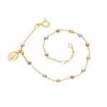 Yellow Gold K14 Bracelet Rosary  (code S238372)
