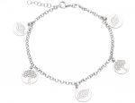 Platinum plated silver 925° bracelet (code S239395)