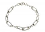 Bracciale  in oro Bianco k14 satinato  (code S250426)