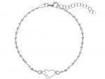 Bracciale Cuore in argento 925° rodiato (code S250748)