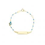 Yellow Gold K9 Bracelet with a car (code S254084)