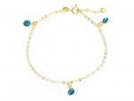 Bracciale Occhi  in oro giallo k14   (code S254847)