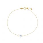 Gold bracelet k9 with zircon (code S265204P)