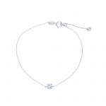 White gold bracelet k9 with zircon (code S265210P)