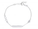 Bracciale in argento 925° rodiato (code S266342)