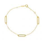 Bracciale in oro giallo k14  (code S266392)
