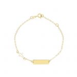 Bracciale -Targa e Aereo in oro giallo k9  (code  S278044)