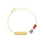 Bracciale -Targa e Formula  in oro giallo k9  (code  S279005)