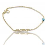 Bracciale in oro  k9, mama (code AL2495)