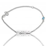 Bracciale in oro Bianco  k9, mama (code AL2496)