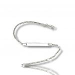 Golden identity bracelet k14 (code AL2722)