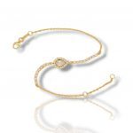 Bracciale in oro Gialloo k14 (code  M2632B)