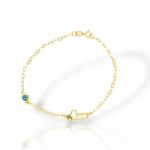 Bracciale in oro giallo k9 con camioncino (code AL2831)