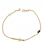 Golden cross bracelet k9 (code AL2080)