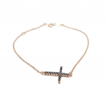 Rose gold bracelet k9 wth a cross (code AL2231)
