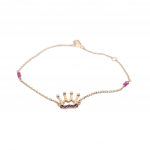 Rose gold crown bracelet k9  (code AL2236)