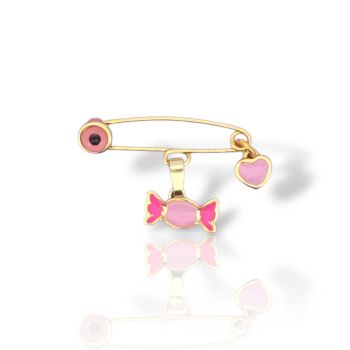 Παιδικό φυλαχτό απο ασήμι 925° επιχρυσωμένο (code L0082241)